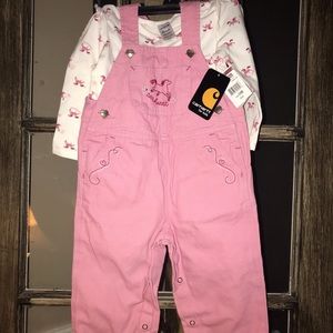 Carhartt overall set. Sz 24mo